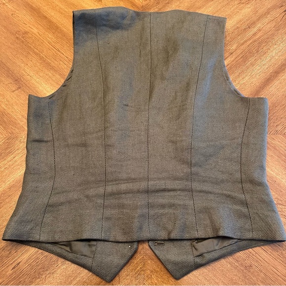 Lauren Ralph Lauren Linen Button Front Vest, Size 14, Women's Academia - Picture 4 of 12
